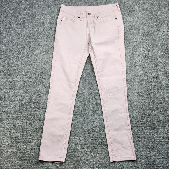 Stio Denim - Stio Jeans Womens 4 Light Purple Mid Rise Straight Stretch Denim Organic Cotton